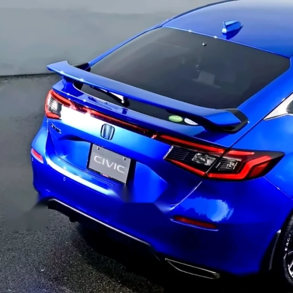 Honda Civic 11th Gen Hatchback Type R Style 2 Tone Rear Spoiler Wing Gloss Black Red Blue White 2022 Plus