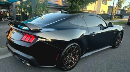Ford Mustang S650 2024+ Dark Horse - Gurny Flap Spoiler Real Install Side view