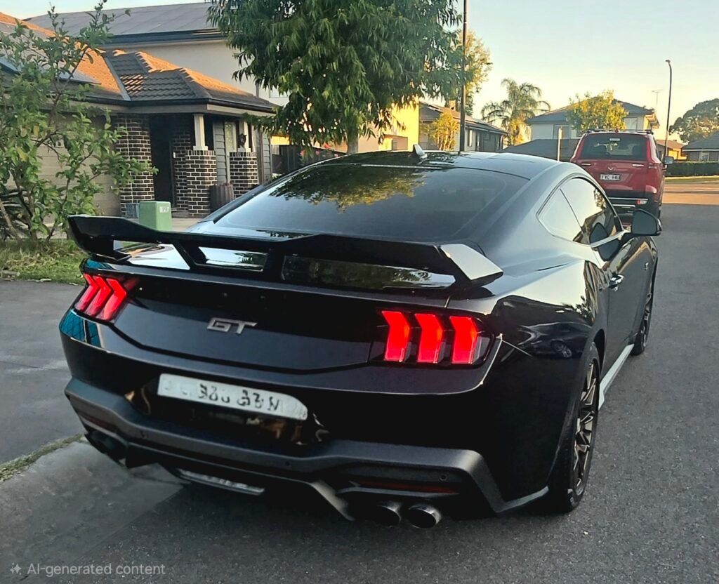 Ford Mustang S650 2024+ Dark Horse - Gurny Flap Spoiler Real Install Side view