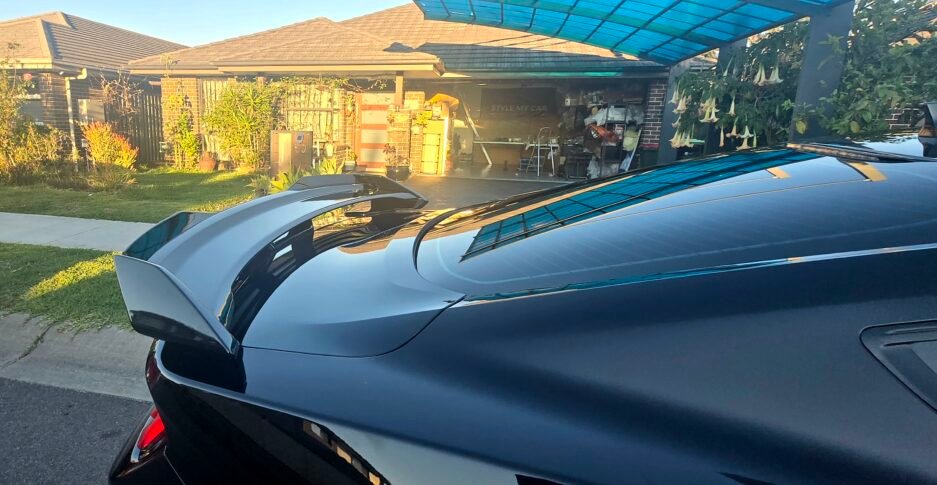 Ford Mustang S650 2024+ Dark Horse - Gurny Flap Spoiler Real Install Side view