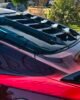 Ford Mustang S550 2015-2023 Lamborghini Style Rear Window Louver Gloss Black - Real Install