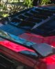 Ford Mustang S550 2015-2023 Lamborghini Style Rear Window Louver Gloss Black - Real Install