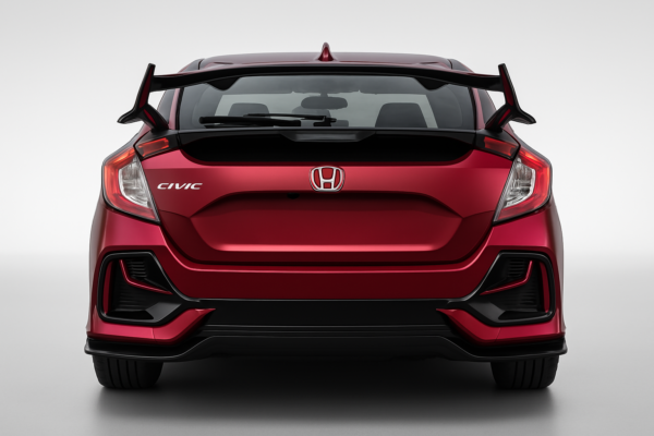 Honda Civic 10th Gen Hatchback Type R-Style Spoiler – Gloss Black - Image 6