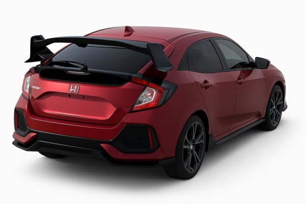 Honda Civic 10th Gen Hatchback Type R-Style Spoiler – Gloss Black - Image 12