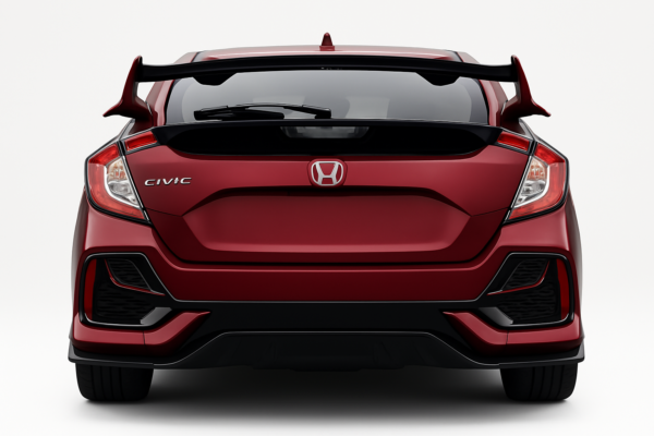 Honda Civic 10th Gen Hatchback Type R-Style Spoiler – Gloss Black - Image 4
