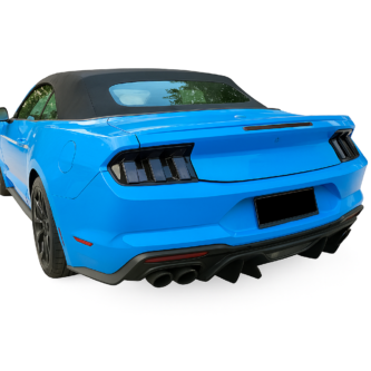 Ford Mustang S650 2024+ Rear Bumper Diffuser – Gloss Black