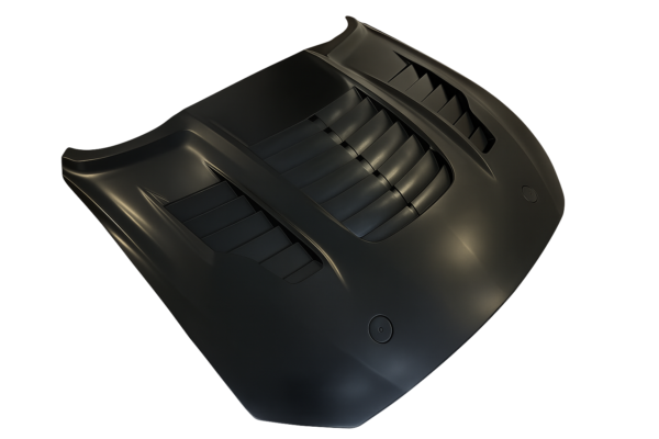 Ford Mustang S550 FN Series (2018–2023) KR Style Aluminium Front Bonnet – 3 Functional Vents - Image 7