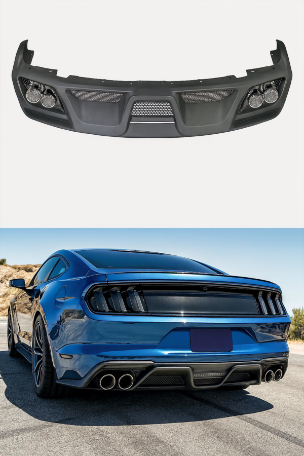 Ford Mustang GT500 FN (2015–2017) Rear Bumper Diffuser – Aggressive GT500 Styling