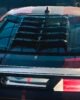 Ford Mustang S550 2015-2023 Lamborghini Style Rear Window Louver Gloss Black - Real Install