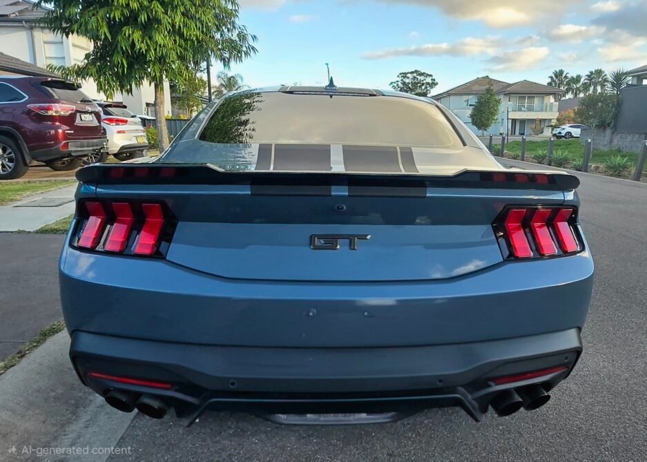 Ford Mustang S650 Blad Spoiler Real Install Rear View