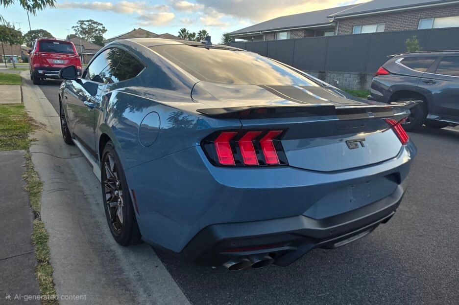 Ford Mustang S650 Blad Spoiler Real Install side View