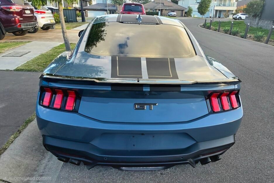 Ford Mustang S650 Blad Spoiler Real Install Rear View