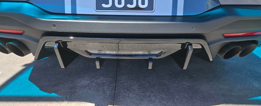 Ford Mustang S650 Rear Bumper Diffuser Real Install Picture