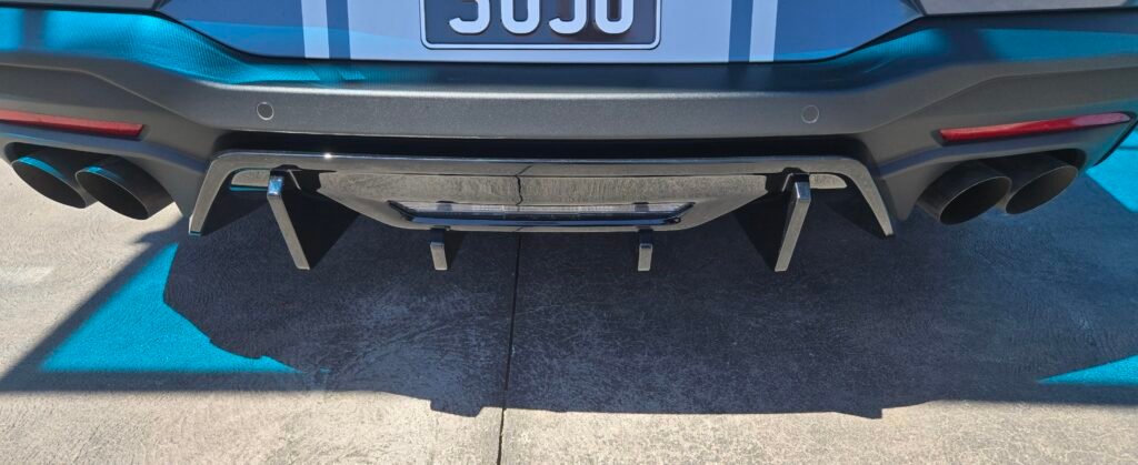 Ford Mustang S650 Rear Bumper Diffuser Real Install Picture