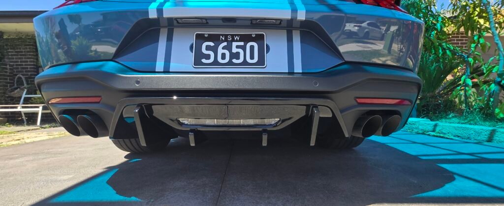 Ford Mustang S650 Rear Bumper Diffuser Real Install Picture