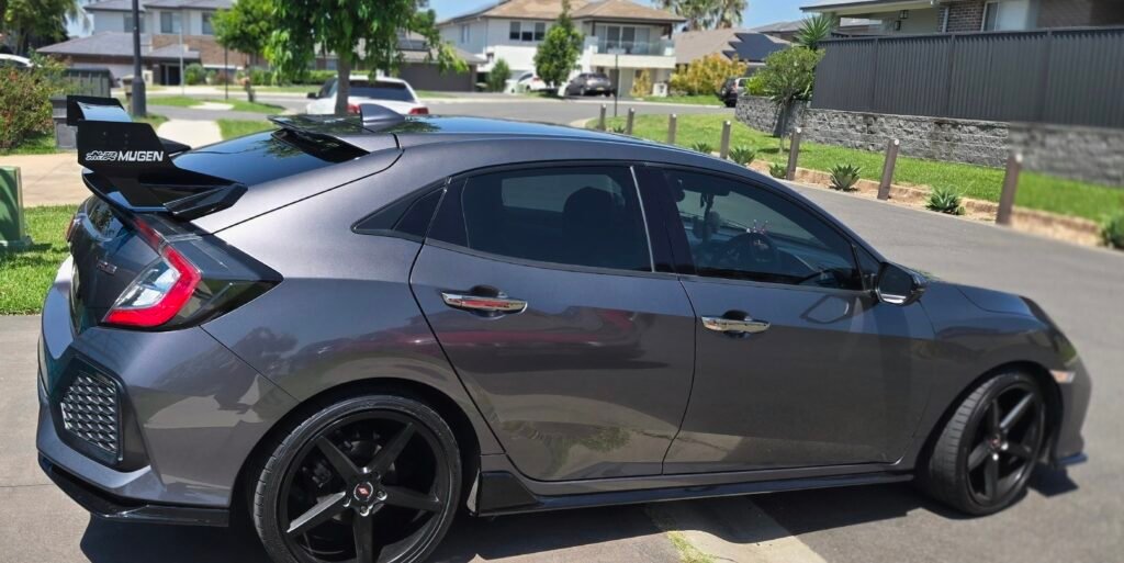Honda Civic FK7 Hatchback Mugen JDM Style Rear Spoiler 2016-2021 RS Hatchback White Black Blue Black Red Black All Black