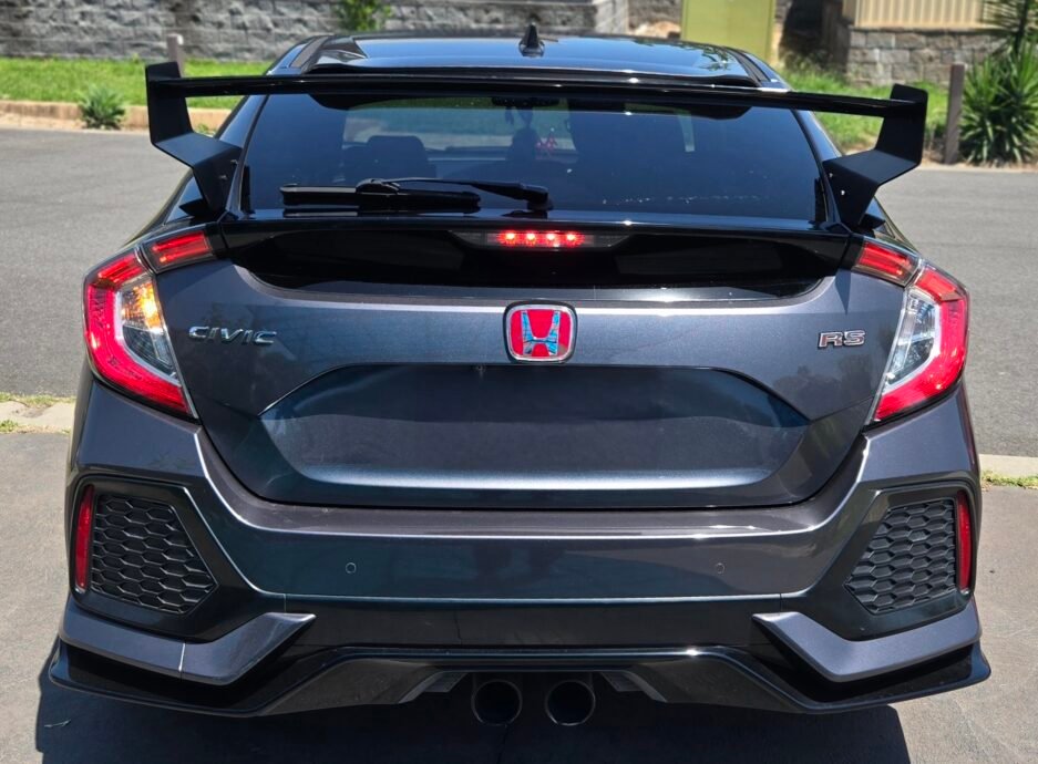 Honda Civic FK7 Hatchback Mugen JDM Style Rear Spoiler 2016-2021 RS Hatchback White Black Blue Black Red Black All Black