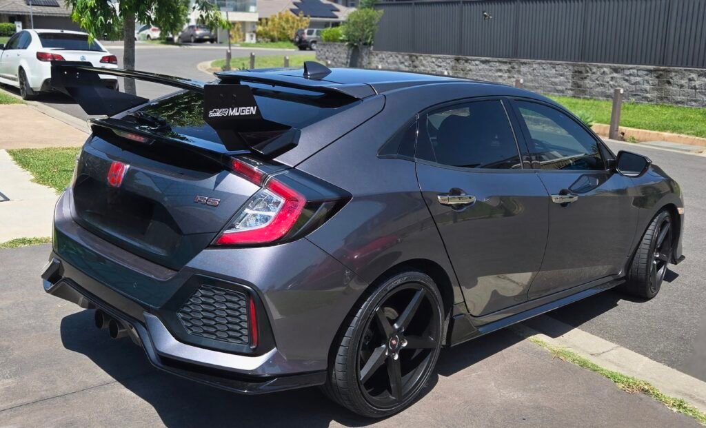 Honda Civic FK7 Hatchback Mugen JDM Style Rear Spoiler 2016-2021 RS Hatchback White Black Blue Black Red Black All Black