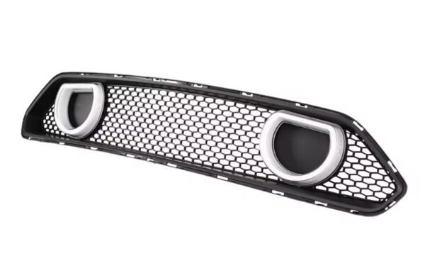 Ford Mustang S550 (2018–2023) Mach 1 Style Racing Front Bumper Grille – With DRL & Turn Signal Halo Lights - Image 8