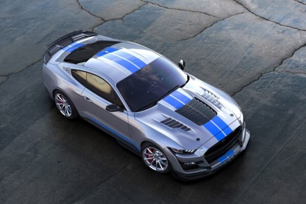 Ford Mustang S550 FN Series (2018–2023) KR Style Aluminium Front Bonnet – 3 Functional Vents - Image 12