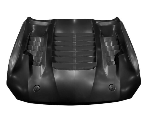 Ford Mustang S550 FN Series (2018–2023) KR Style Aluminium Front Bonnet – 3 Functional Vents - Image 9