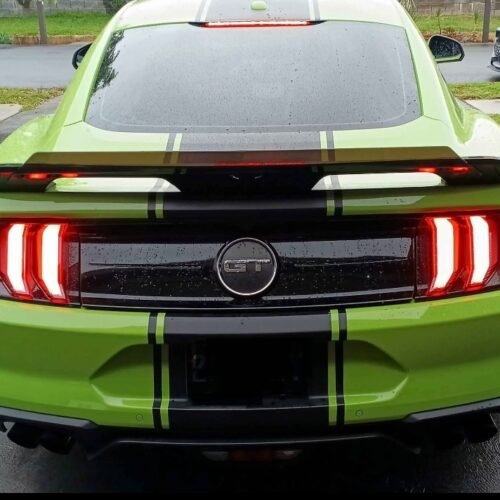 Ford Mustang GT500 Style Rear Spoiler with Gurney Flap – Aggressive Performance Aesthetic