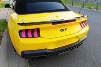 Ford Mustang S650 2024+ Blade Spoiler – Gloss Black Finish