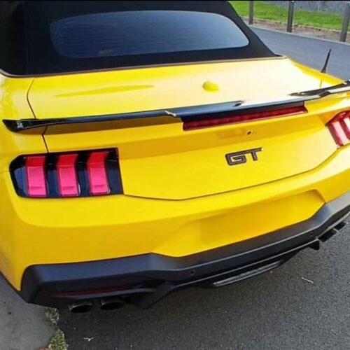 Ford Mustang S650 2024+ Blade Spoiler – Gloss Black Finish
