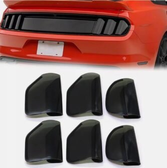 Ford Mustang Tail Light Covers – Smoked Finish (Set of 6)