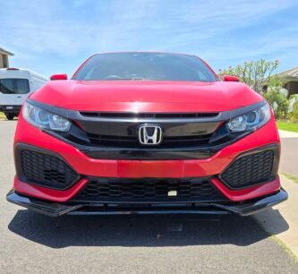 Honda Civic 10th Gen Hatchback Front Lip – Gloss Black (2016–2021)
