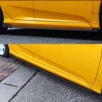 Gloss black side skirts for Honda CIVIC 10th Gen,