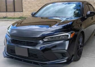 Honda Civic 11th Gen front bumper lip gloss black