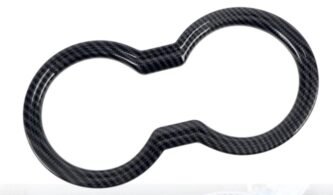 Ford Mustang S650 (2024+) Cup Holder Trim – Carbon Fiber Style