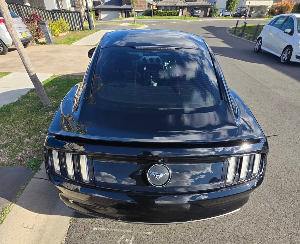 Ford Mustang RTR Kick Spoiler Installed
