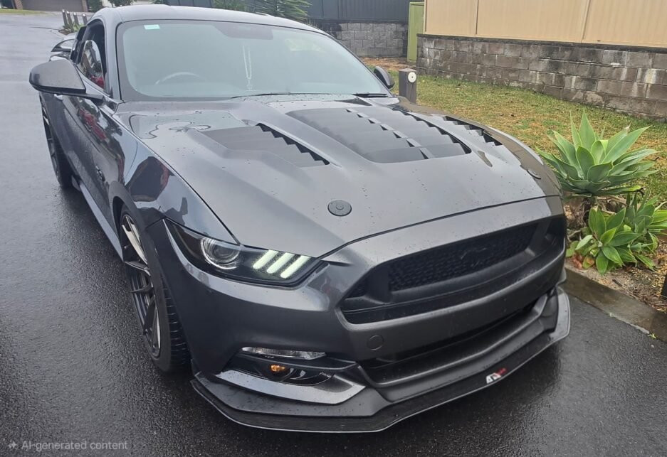 Ford-Mustang-S550-FM-2015-2017-GT500-Shelby-KR-Style-Bonnet-Real-Install