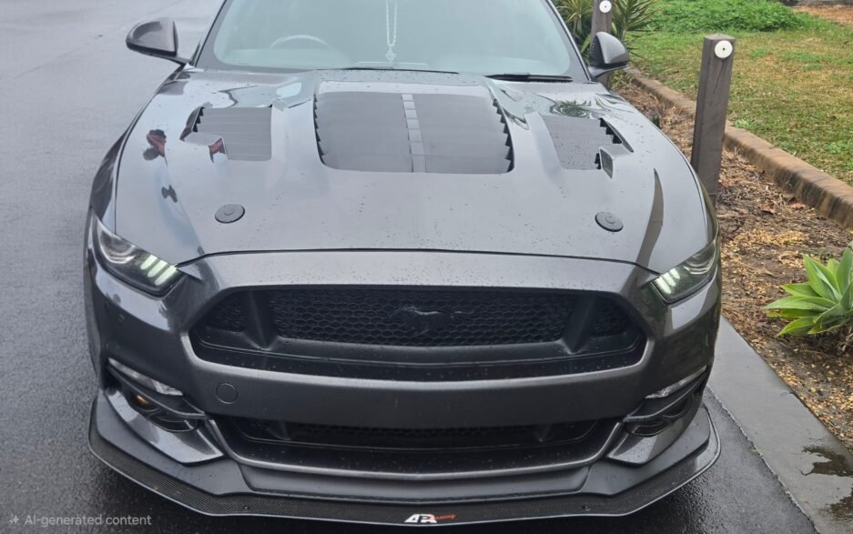 Ford-Mustang-S550-FM-2015-2017-GT500-Shelby-KR-Style-Bonnet-Real-Install
