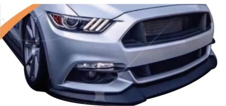 Ford Mustang S550 FM Front Bumper Lip Splitter 2015–2017 | Front Lip Gloss Black