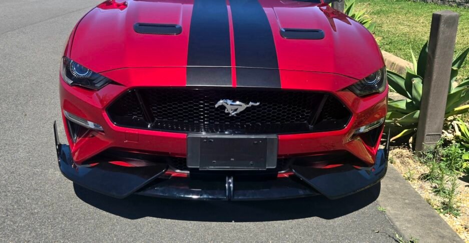Ford-Mustang-S550-FN-2018-2023-Aggressive-Gloss-Black-Front-Lip-Real-Instal