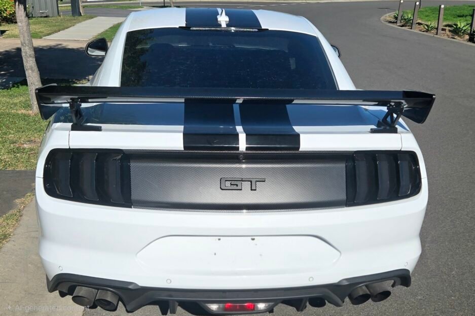 Ford Mustang S550 Decklid Panel with GT Badge Real install