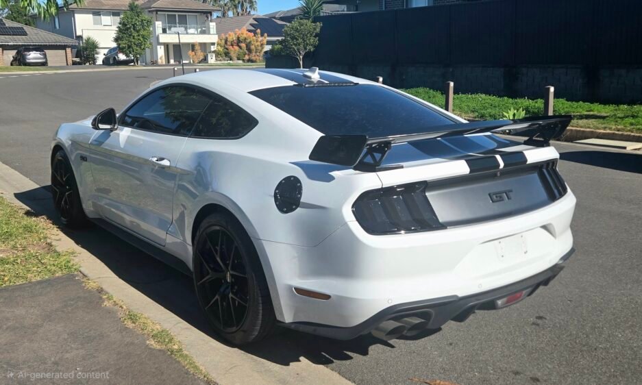 Ford Mustang S550 Decklid Panel with GT Badge Real install