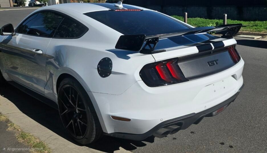 Ford Mustang S550 Decklid Panel with GT Badge Real install