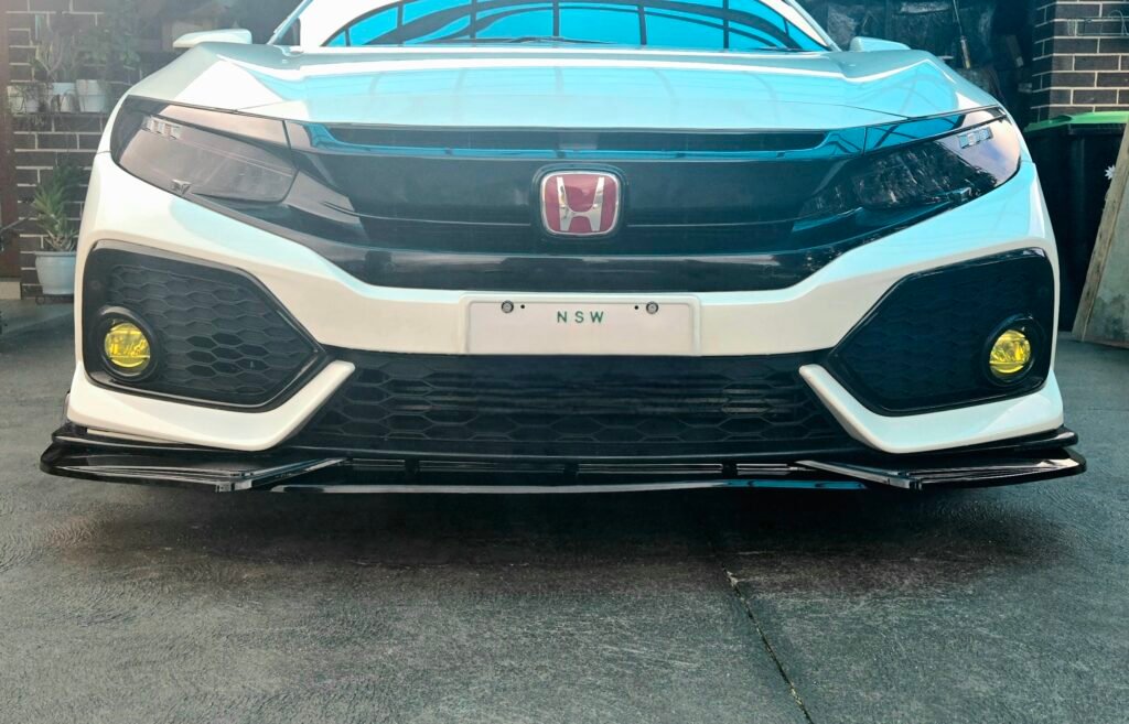 Honda Civic 10th Gen Front Lip Real Installed Picture