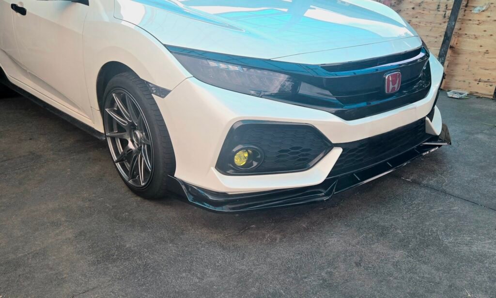 Honda Civic 10th Gen Front Lip Real Installed Picture