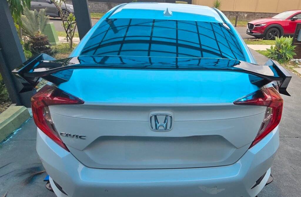 Honda Civic 10th Gen Sedan Type R Spoiler Installed Picture