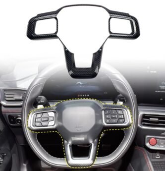 Ford Mustang S650 (2024+) Steering Wheel Trim – Carbon Fiber Style