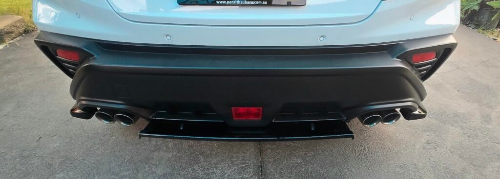 Subaru WRX VB 2022+ Rear Bumper Diffuser Gloss Black Real Install