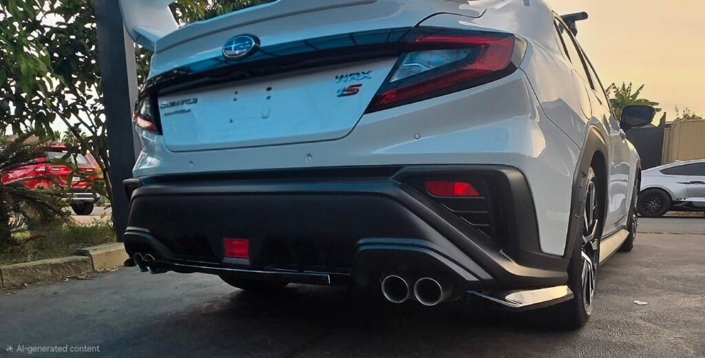 Subaru WRX VB 2022+ Rear Bumper Diffuser Gloss Black Real Install