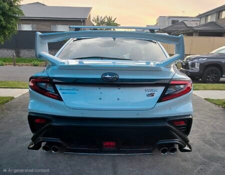 Subaru WRX VB 2022+ Rear Bumper Diffuser Gloss Black Real Install