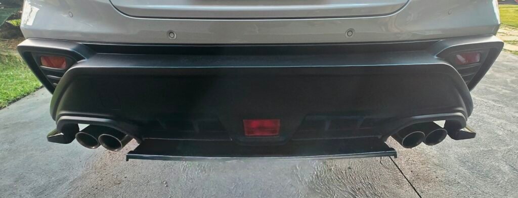 Subaru WRX VB 2022+ Rear Bumper Diffuser Gloss Black Real Install