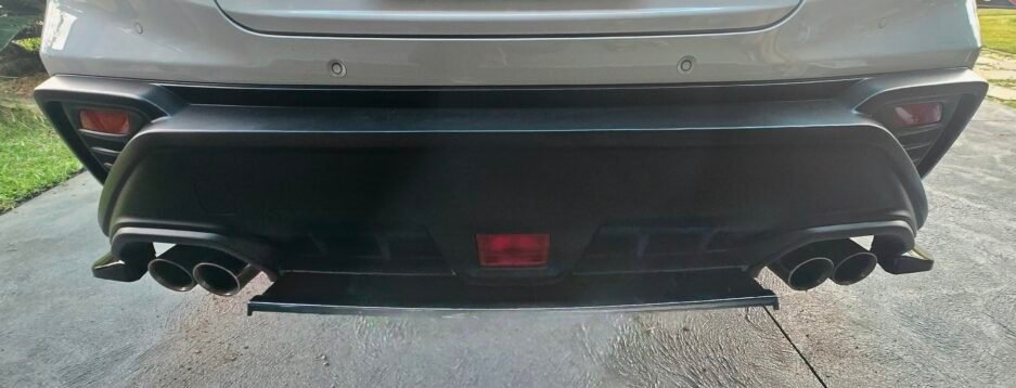 Subaru WRX VB 2022+ Rear Bumper Diffuser Gloss Black Real Install